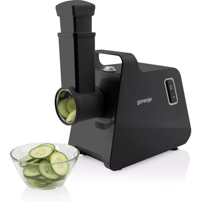 Gorenje Мясорубка, 1700Вт, 2,3кг/мин, 2 решетки, пластик/металл, черный