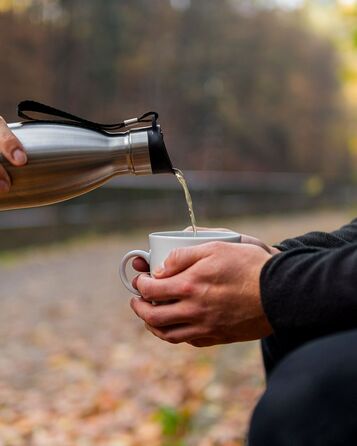 Термоутылка для напитков 750 мл, серебристая Olimpio Gefu