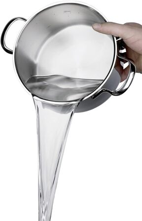 Каструля, нержавіюча сталь, срібло, 16см