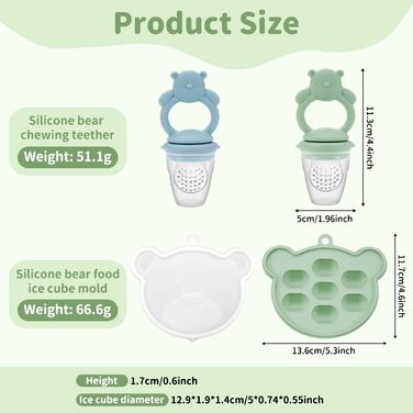 Набір силкіконових ніблерів для дітей 2 шт. viriech