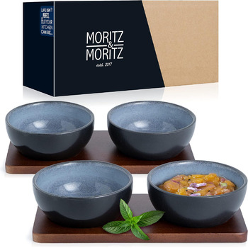 Набір посуду Moritz & Moritz VIDA з 18 предметів 6 осіб Елегантний набір тарілок з високоякісної порцеляни посуд, що складається з 6 обідніх тарілок, 6 десертних тарілок, 6 тарілок для супу (4 маленькі миски)