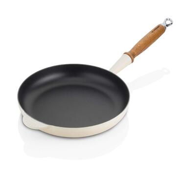 Сковорода 28 см з деревяною ручкою, мигдальна Le Creuset