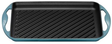 Сковорода гриль прямокутна 32 см, бірюзовий Le Creuset