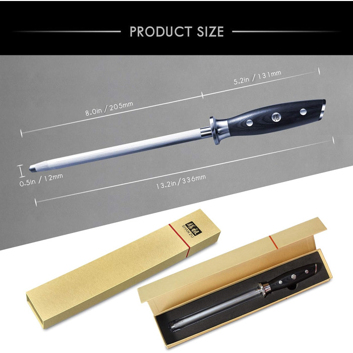 Точильний стрижень 20 см Classic SHAN ZU