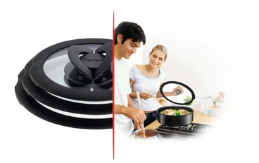 Tefal Кришка скляна Ingenio 24 см , скло, силікон