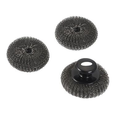 Кругла сталева губчаста щітка для гриля Santos