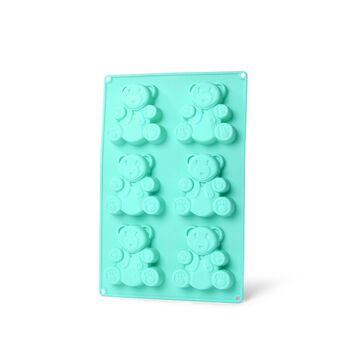 Форма для випічки 6 кексів ведмедик 26x17x1,8 см Fissman