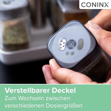 Стійка для спецій із 8 баночками для спецій Coninx