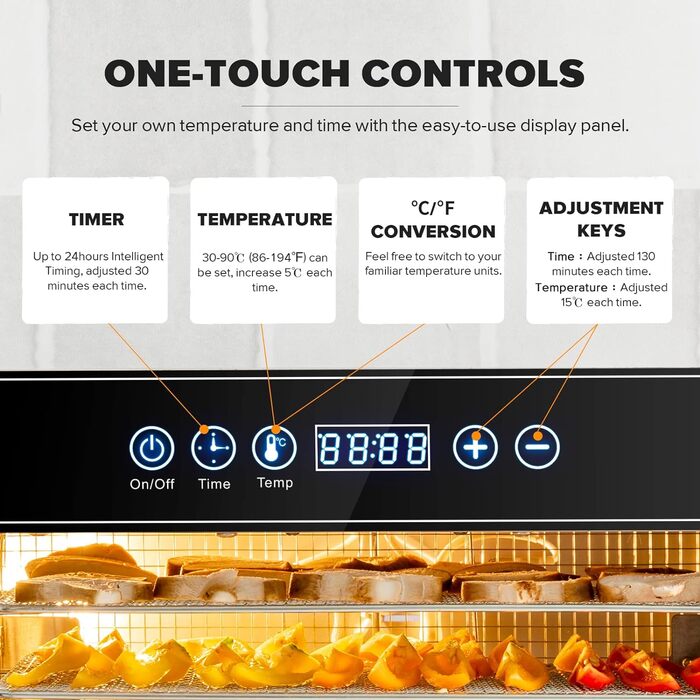 Дегидратор на 8 полок, 500 Вт Kwasyo