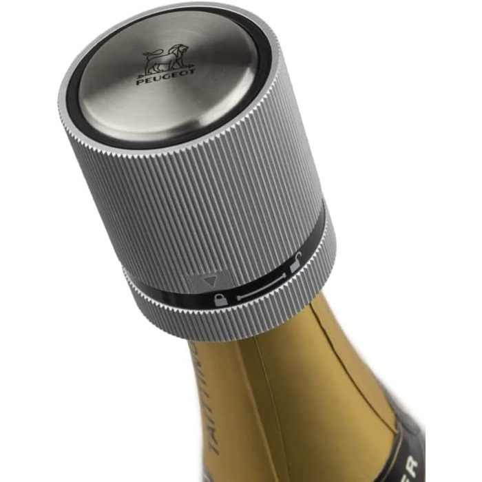 Линия - Пробка для шампанского - Для герметичного укупоривания и хранения открытых бутылок игристого вина - Гарантия 5 лет - Подарок от вина - Алюминиевые краски