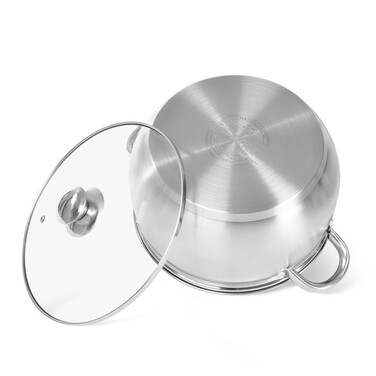 Каструля зі скляною кришкою 24 см 6,1 л PRIME Fissman