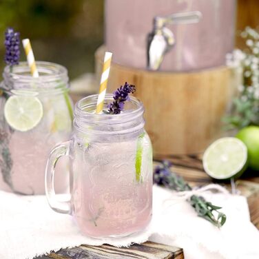 Скляний диспенсер для напоїв 3,8 л з краном та підставкою Springlane Kitchen