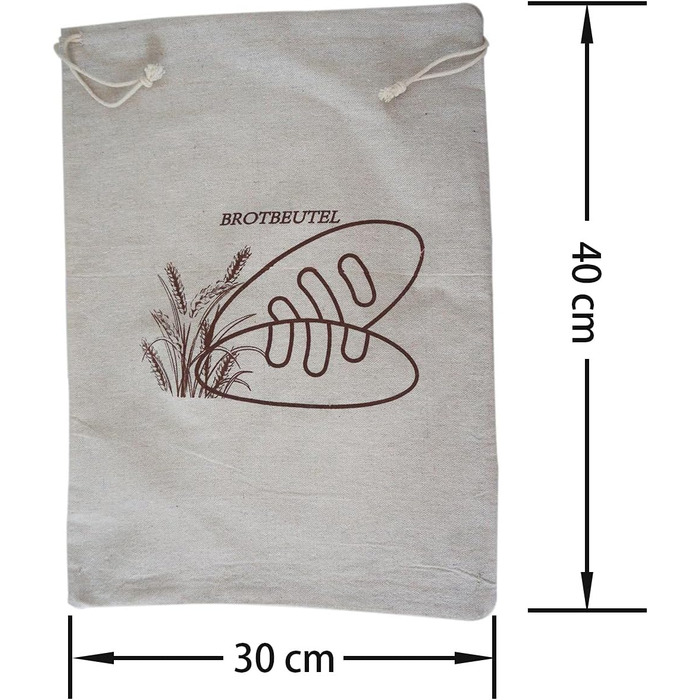 Мішок для хліба 40 х 30 см, набір 2 предмети WECOLKIR