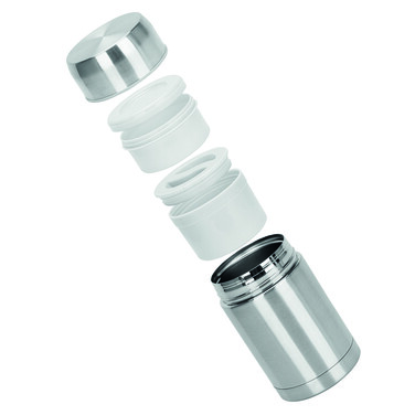 Термос для їжі Fissman 900 мл в чорному чохлі нержавіюча сталь (9856)