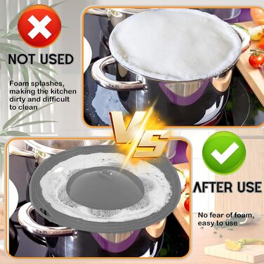 Кришка  із силіконовим захистом від википання 29 см LURNODY