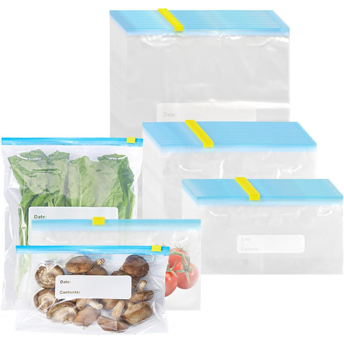 Набір з 90 вакуумних пакетів 10 х 20/ 15 х 23/ 32 х 26,5 см JIEHIN