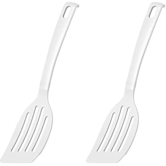 Лопатка 26 см із щілинами, набір 2 предмети, білі Blanca Fackelmann