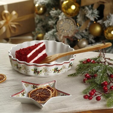Форма для запікання Fissman CHRISTMAS 24,6 см фарфор (13792)