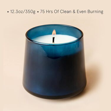 Ароматна свічка La Jole Muse у скляній свічці, подарунок для жінок, ароматичні свічки з сандаловим деревом для дому, час горіння 55 годин, 170 г. (О-евкаліпт та інжир)