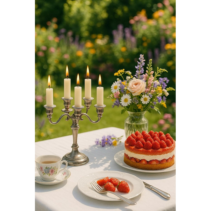 Конусоподібних свічок пастельно-зеленого кольору 2,2 х см заввишки пастельно-зеленого кольору (11, кремових), 8 шт.