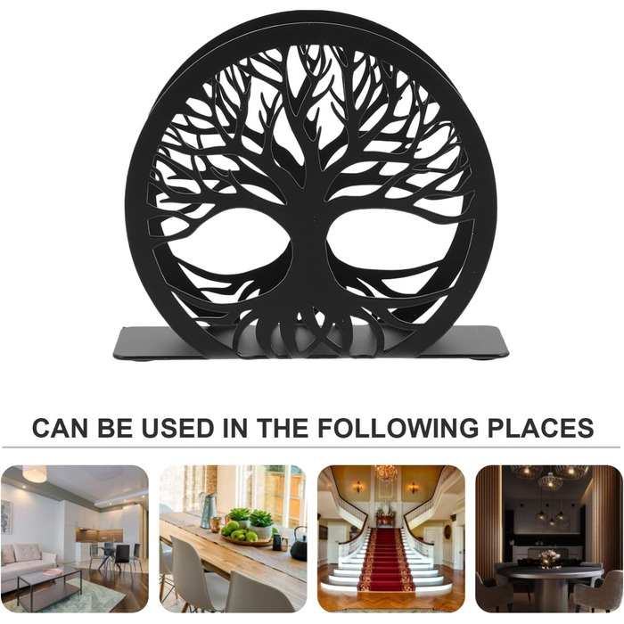 Підставка для серветок чорна VILLCASE