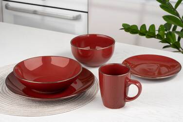 ARDESTO Тарілка обідня Bagheria, 26 см, Sangria, кераміка