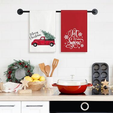 Набір з 2 різдвяних кухонних рушників 45 x 65 см, набір H Ohok