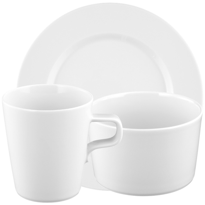 Набір посуду для сніданку 18 предметів білий No Limits Seltmann