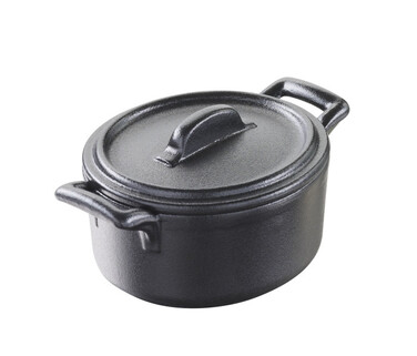 Кокотниця порційна Revol, чорна, з ефектом чавуну