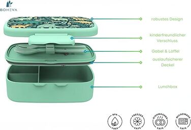 Ланч-бокс для дітей, дизайн динозавра BOHEVA