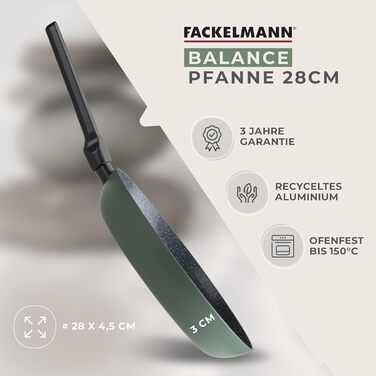 Сковорода 28 см, зеленая Balance Fackelmann