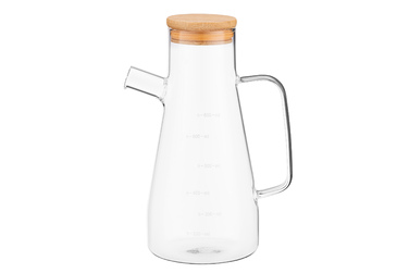 ARDESTO Пляшка для олії та оцту Midori, 650мл, боросилікатне скло, прозорий