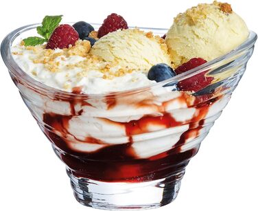 Скляна чаша для морозива Arcoroc ARC E5613 Jazzed, 6 шт. (250 мл, завиток)