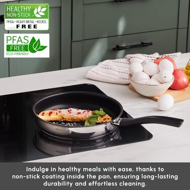 Сковорода з нержавіючої стал 24 см 2.1 л KARACA