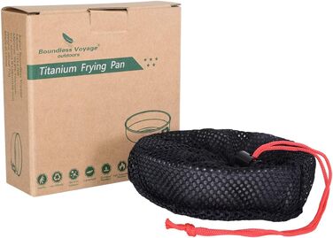 Титанова сковорода зі складною ручкою для кемпінгу Boundless Voyage