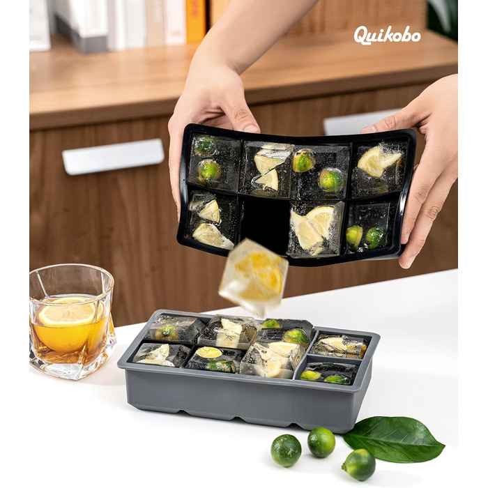 Силіконова форма для льоду 2 шт з 8 відділеннями Quikobo