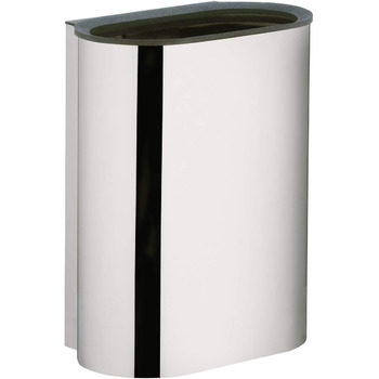 Відро для сміття Keuco хромовано-глянцеве, 30 літрів, настінне, для ванних кімнат як косметичні відра, сміттєві баки, сміттєзбірники, сміттєві баки, план