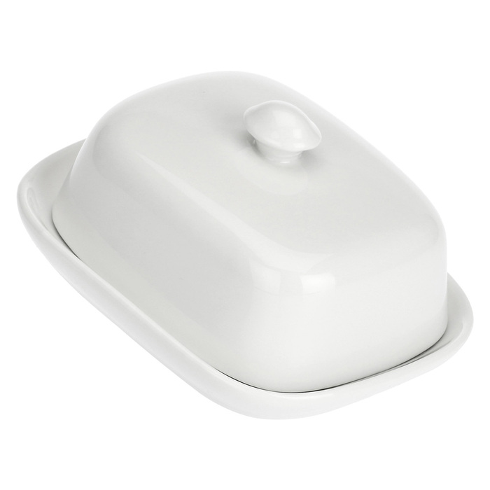 Маслянка La Porcellana Bianca TERRINE, порцеляна, діам. 14 х 11 см