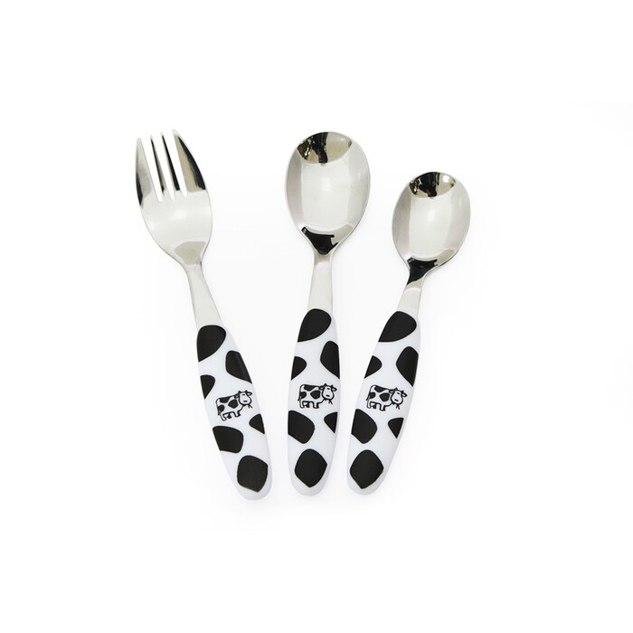 Набір столових приборів для дітей Fissman 3 предмета Буренка (3015)