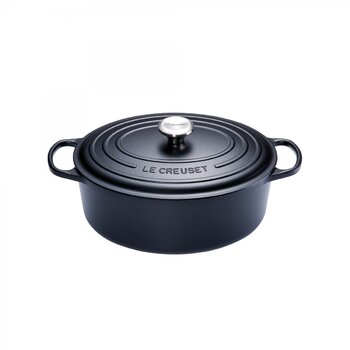 Гусятница / жаровня 27 см, чорний Le Creuset