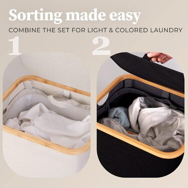 Кошик для білизни з кришкою 2 відділення вузький сірий мішок для білизни - сортувальник білизни ящик для білизни контейнер для білизни збірник для білизни комод для білизни кошик для білизни колектор темно-сірий (100 л, 100 л чорний)