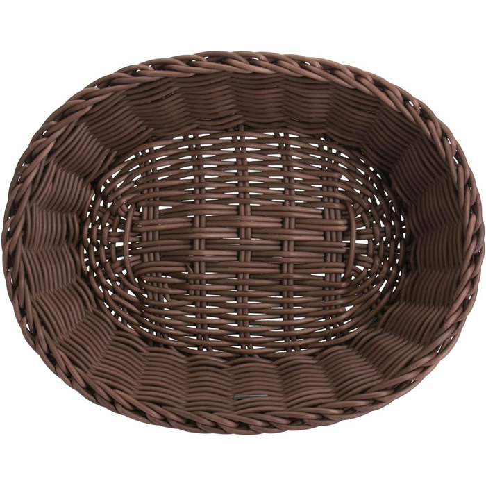 Багатоцільовий кошик, підходить для готелів і громадського харчування, овальний, приблизно 32 x 23 x 7 см, коричневий Saleen