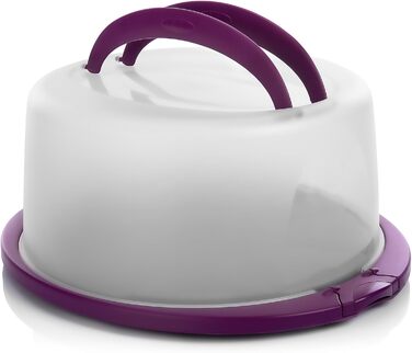 Контейнер для тортов переносной ‎38 x 33 x 15,5 см, фиолетовый BigDean