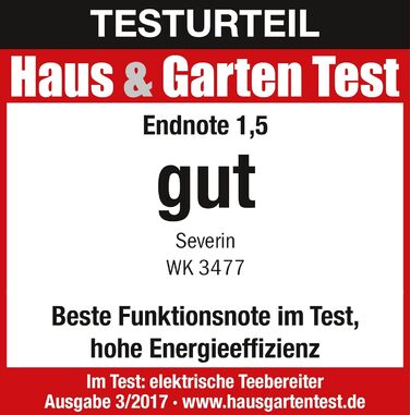 Стеклянный чайник и чайник SEVERIN, чайник с регулируемой температурой и временем заваривания, стеклянный чайник с предустановленными чайными программами, 3 000 Вт, нержавеющая сталь, WK 3479 (с ЖК-дисплеем, комплект с тостером 800 Вт нержавеющая сталь/че