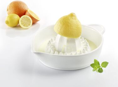 Соковижималка для цитрусових Westmark, Ємність 250 мл, З функцією сита та носиком, Керамічна, Біла, 30722260