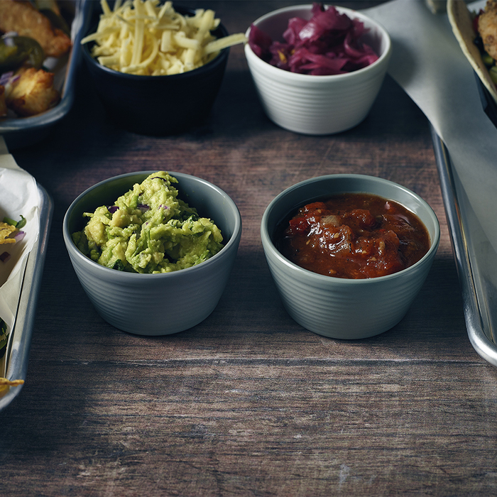 Соусник меламіновий 113 мл, сірий, матовий GenWare