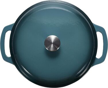 Чавунна форма для запікання Kitchen-Profi Basics круглої емальованої форми (сіра, 6,9 л)