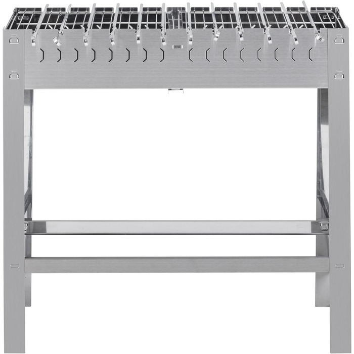 Професійний портативний мангал з 12 шампурами 31 x 81 x 80 см METRO Professional