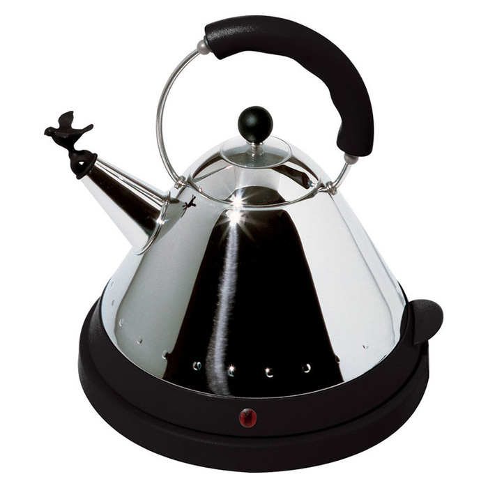 Чайник электрический 1,5 л черный/металлик Electric kettle Alessi
