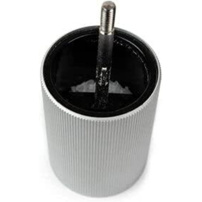 Соляна лінія 12 см кам'яна сіль - Класичне регулювання помелу - Алюміній та перероблена деревина з ущільненням PEFC - натуральна (One Size, Natural - 18 cm)